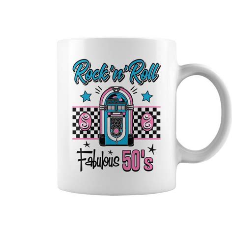 1950S Sock Hop Dance Mom Tattoo Retro Heart Rockabilly Pink Coffee Mug