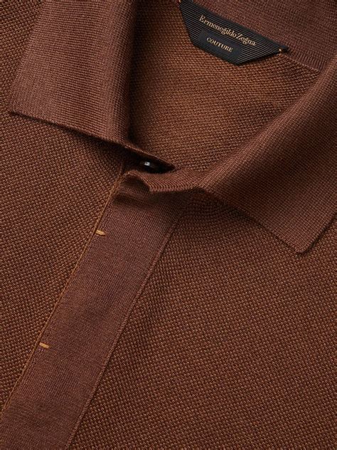 Couture Vicuna Long Polo Shirt Ss Zegna Zegna Polo