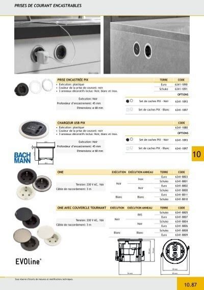 Prises De Courant Encastr
