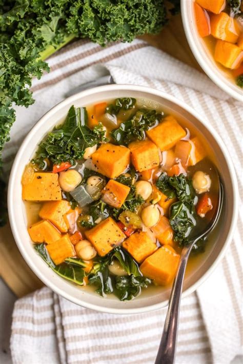 Sweet Potato Kale Soup Recipe Cozy Healthy From My Bowl