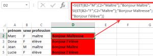 Excel Et Coursinfo Fr