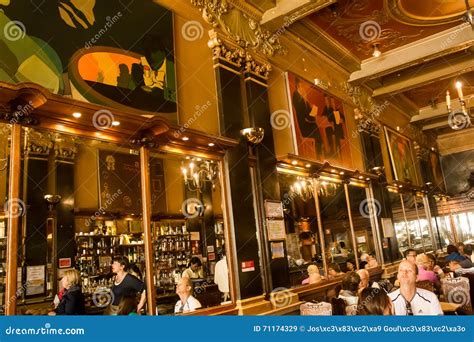 Lisbon Portugal Inside De Historic Coffee Shop Brasileira Do Chiado