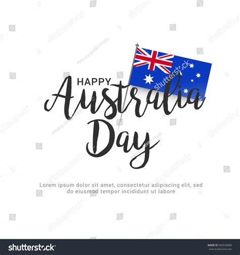 Australia Day Flag Background Stock Vector (Royalty Free) 550529668 ...