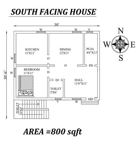 South Facing House Vastu Plan 3D : Thereafter, it comes to the.