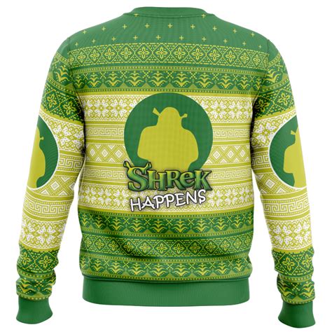 Shrek Happens Ugly Christmas Sweater - Anime Ape