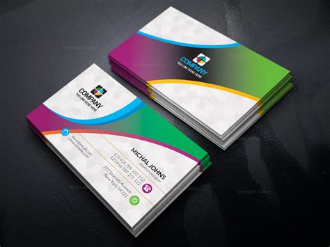 Colorful Print Business Cards - Graphic Templates