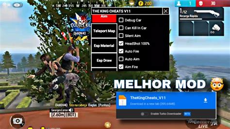 SAIUU O MELHOR MOD MENU DE TODOS THE KING CHEATS V11 GRÁTIS ATUALIZADO