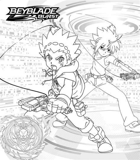 Desenhos De Beyblade Para Colorir Páginas Para Impressão Grátis