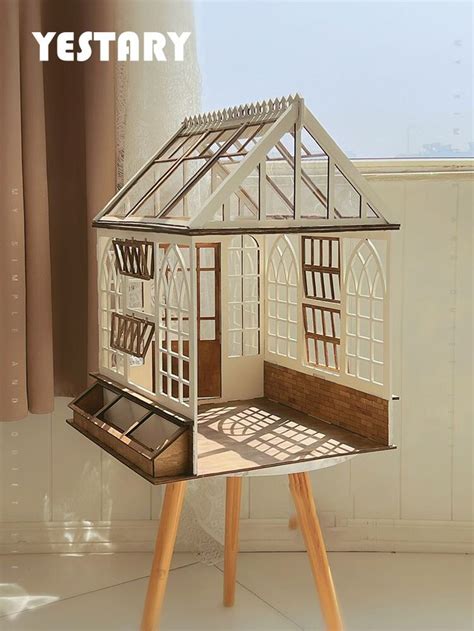 466 73 Yestary DIY Miniatur Haus Kit BJD Puppenhaus Material Kit