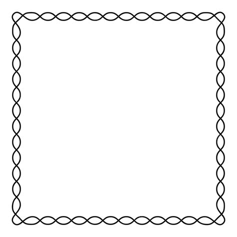 Simple Black Line Border