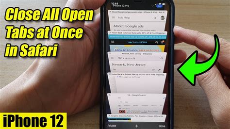 Iphone How To Close All Open Tabs At Once In Safari Youtube