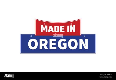 Made In Oregon Seal Vector Stock Vector Image & Art - Alamy