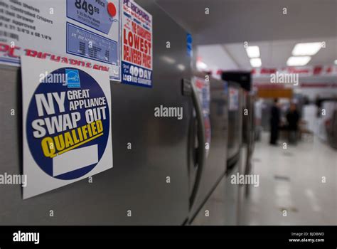 Energy Star rated refrigerators on sale Stock Photo - Alamy