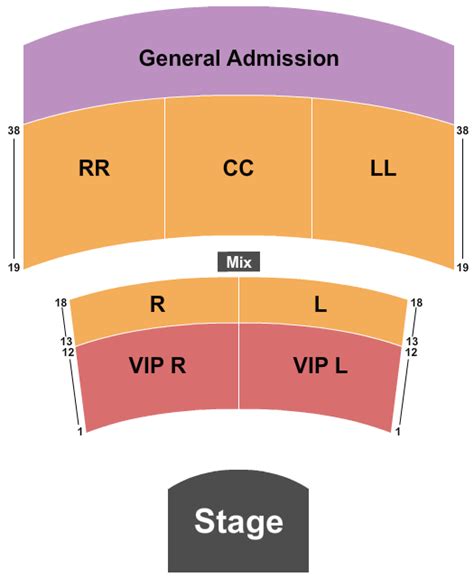 Sunset Cove Amphitheater Seating Chart | CloseSeats.com