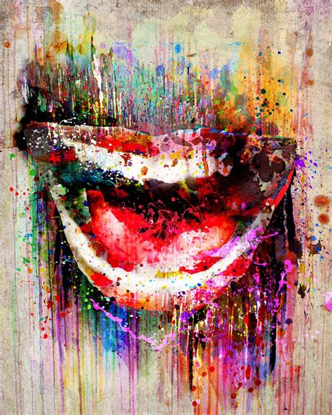 Smile Artwork, Mouth Art Print, Lips Painting - Etsy