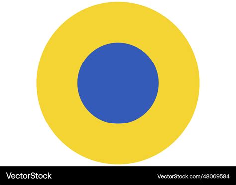 Ukraine Air Force Roundel Royalty Free Vector Image