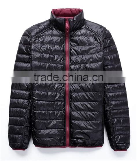 Windproof Ultralight Reversible Quilted Men Winter Down Jacket Of