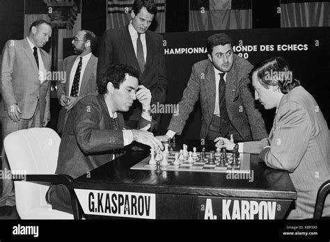 Chests World Championship 1990: Karpov vs Kasparov, Lyon (France Stock ...