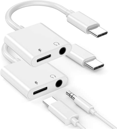 Iphone 16 Headphone Adapter Mfi Certified 2 In 1 Usb C To 35mm Headphone