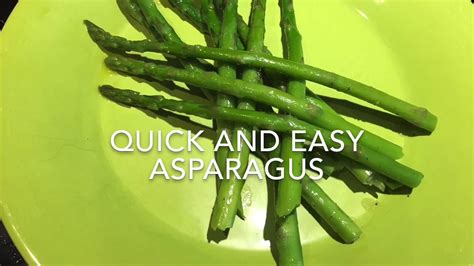 How To Cook Asparagus Youtube