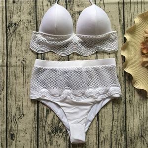 GI FOREVER Sexy Hollow Out Bikini Swimwear Women 2018 Summer High Waist