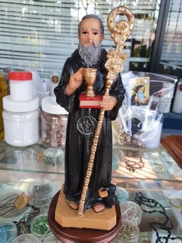 Figura Imagen Religiosa San Benito Abad 23cm MercadoLibre