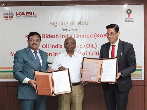 Oil India Limited News KABIL And Oil India Limited Sign MoU Psu Connect