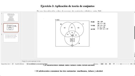 Ejercicio 3 Aplicación De Teoría De Conjuntos Youtube