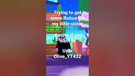 Trying To Get Some Robux For My Little Sister👧 T Roblox Robux Plsdonate Youtube