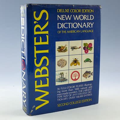 Webster S New World Dictionary Of The American Language Deluxe Color