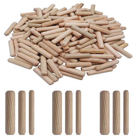 Wooden Dowel Pins 6mm 8mm 10mm X 40mm Fluted Wood Dowels Rods Made Of