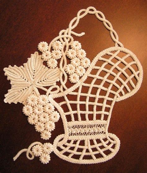 Romanian Point Lace Kit Cesto D Uva Vittoriano Modello Etsy Italia