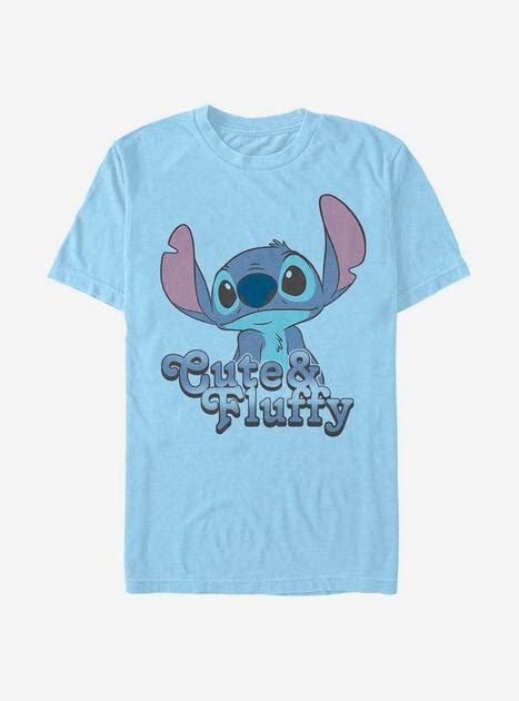 Disney Lilo And Stitch Fluffy Stitch T Shirt Blue Hot Topic