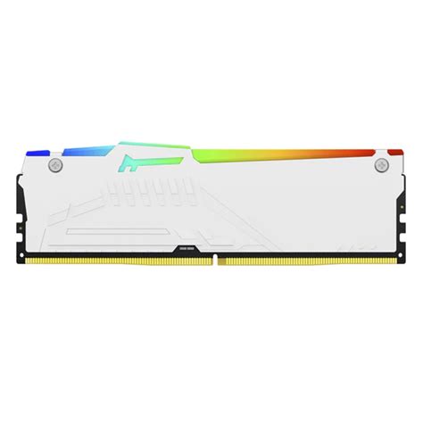 Memória DDR5 Kingston Fury Beast RGB 32GB 2x16GB 6000Mhz White