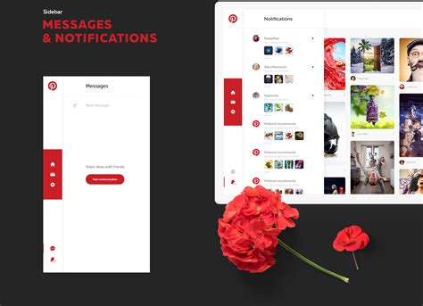 pinterest redesign concept uxui design behance