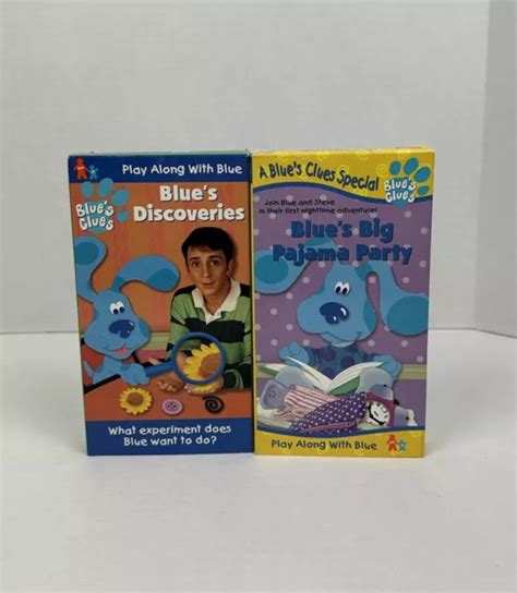 Nickelodeon Nick Jr Blues Clues Vhs Lot 2 Blues Discoveries Big