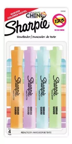 Set X Resaltadores Sharpie Accent Tank Colores Pastel Cuotas