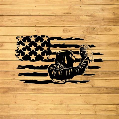 Welding USA Flag Svg American Welder Svg Welding Steel Etsy