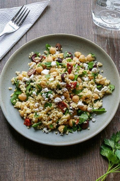 Mediterranean Millet Salad With Sun Dried Tomatoes And Goat Cheese