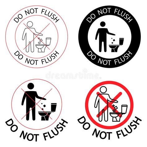 Please Flush Toilet Stock Illustrations Please Flush Toilet Stock