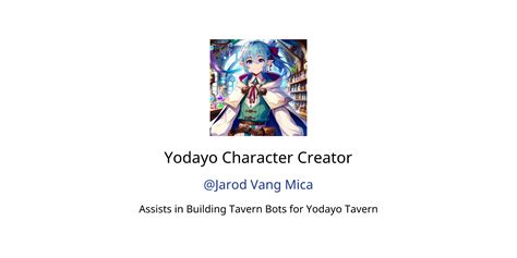 Yodayo Character Creator GPTs Features And Functions Examples And