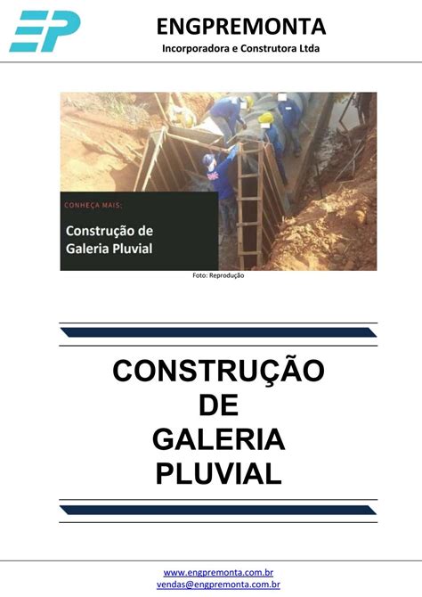 Construção De Galeria Pluvial By Premonta Issuu