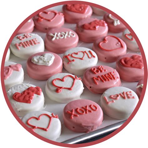 Valentine Oreos Decorated With Chocolate Kalona Chocolates