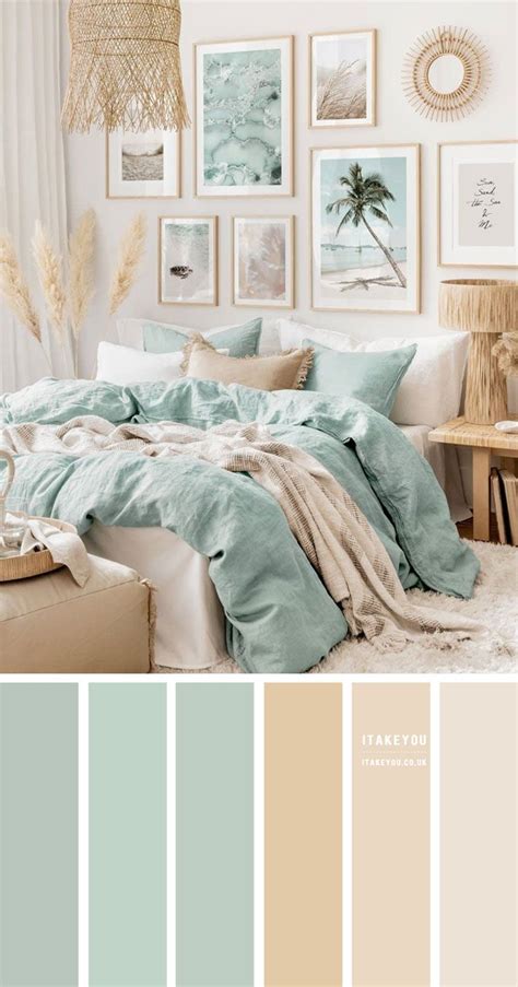 Light Green and Light Beige Bedroom – How To Use | Bedroom interior, Bedroom inspirations, Beach ...