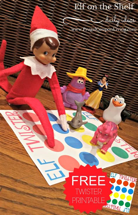 Elf on the Shelf Ideas | Elf Twister Printable