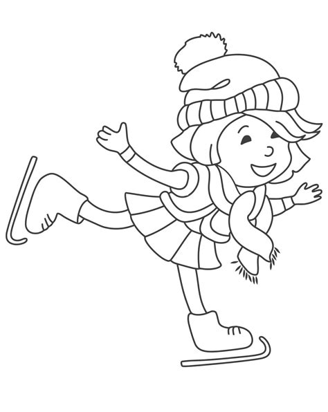 Coloriage Patinage Imprimer Sur Coloriageenfant