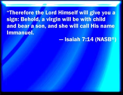 Bible Verse Powerpoint Slides for Isaiah 7:14