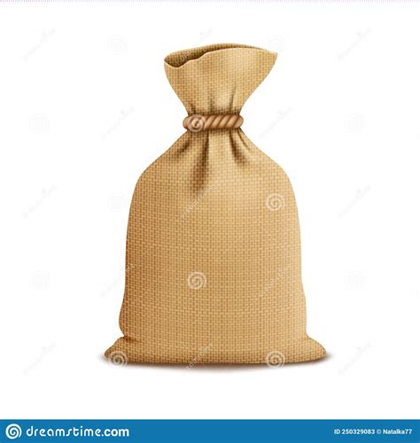 Full Big Burlap Sack Vector Illustration CartoonDealer 30727130