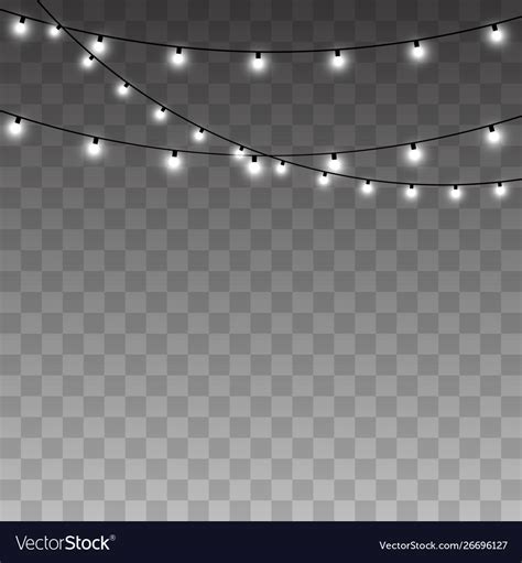 Christmas lights Royalty Free Vector Image - VectorStock