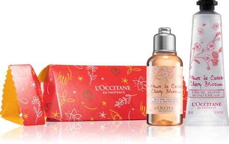 Loccitane Cracker Cherry Blossom Care Sada Pro Hydratovanou Poko Ku